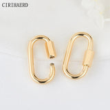 14k Plated Brass Heart Clasps DIY Jewelry Findings