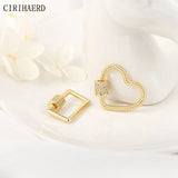 14k Plated Brass Heart Clasps DIY Jewelry Findings