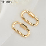 14k Plated Brass Heart Clasps DIY Jewelry Findings