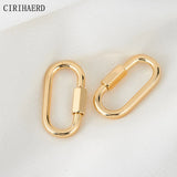 14k Plated Brass Heart Clasps DIY Jewelry Findings