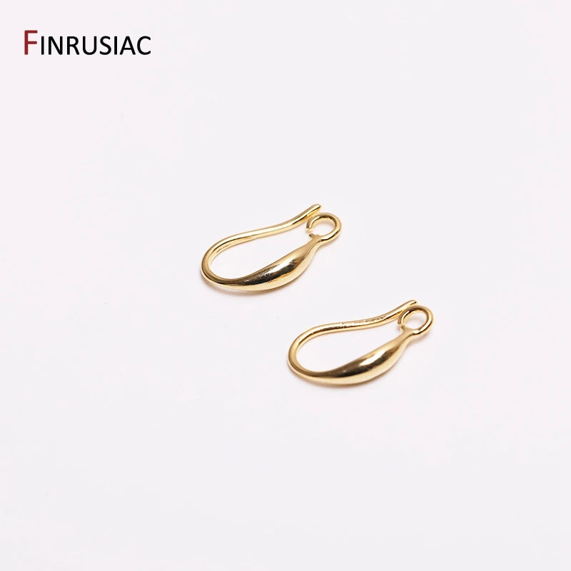 14k Plated Brass Earring Hooks Earwires For DIY Earrings