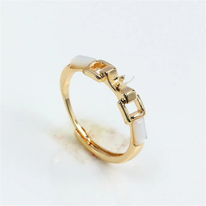 Adjustable Pearl Holder Ring 14k Plated Fashionable DIY Accessories