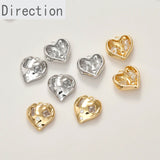 14k Plated Zircon Love Peach Heart Pendant