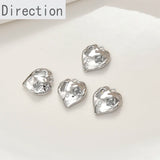 14k Plated Zircon Love Peach Heart Pendant