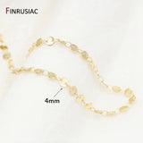 14k Plated Copper Disc Chain Necklace Bracelet Materials