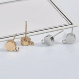 14k Plated Earring DIY Material Thickened Round Band Hanging