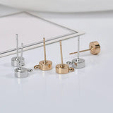 14k Plated Earring DIY Material Thickened Round Band Hanging