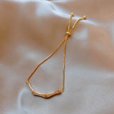 14k Plated Zircon Geometry Bracelet for Women