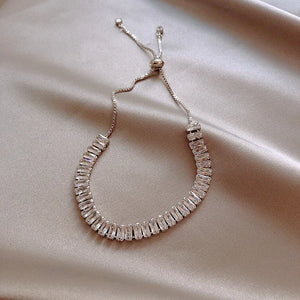 14k Plated Zircon Bracelet for Women - Elegant and Sparkling Jewelry