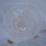 14k Plated Zircon Butterfly Wings Necklace