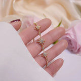 14k Plated Zircon Star Bracelet for Women
