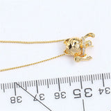 Maneki-neko Zircon Pearl Necklace Pendant with DIY Accessories