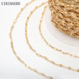 14k Plated Women's Chain DIY Necklace Jewelry Making Supplies
