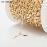 14k Plated Women's Chain DIY Necklace Jewelry Making Supplies