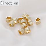 14k Retro Oval Beaded Diy Jewelry Material