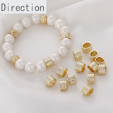 14k Retro Oval Beaded Diy Jewelry Material