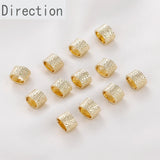 14k Retro Oval Beaded Diy Jewelry Material