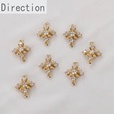 14k Zircon Leaf Flower Pendant Jewelry Accessories