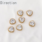 14k Zircon Water Drop Chain Pendant for DIY Earrings Necklace Bracelet
