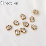 14k Zircon Water Drop Chain Pendant for DIY Earrings Necklace Bracelet