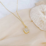Colorful Rainbow Zircon Necklace 14k Plated Lady Charm Clavicle Jewelry Gift