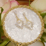 Crystal CZ Tassel Earring 14k Plated for Women