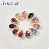 14k Zircon Water Drop Pendant Jewelry Material