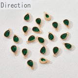 14k Zircon Water Drop Pendant Jewelry Material