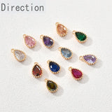 14k Zircon Water Drop Pendant Jewelry Material