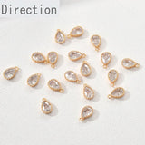 14k Zircon Water Drop Pendant Jewelry Material
