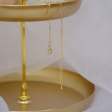 14k Leaf Clover Clavicle Chain Necklace for Woman