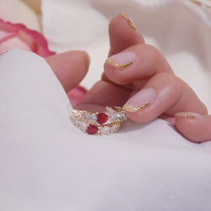 14k Plated Diamond Zirconium Earrings: Shine Holiday Daily Earring