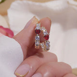 14k Plated Diamond Zirconium Earrings: Shine Holiday Daily Earring