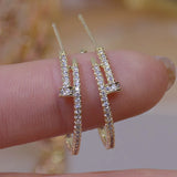 14k Plated Diamond Zirconium Earrings: Shine Holiday Daily Earring