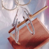 14k Plated Diamond Zirconium Earrings: Shine Holiday Daily Earring