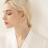 14k Yellow Twisted Small Hoop Earrings for Girls Women