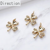 14k Baroque Peach Heart Pendant DIY Necklace Bracelet Material
