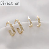 14k Color-Preserving Hollow LOVE U-Shaped Earrings DIY Jewelry Accessories
