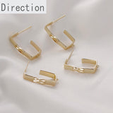 14k Color-Preserving Hollow LOVE U-Shaped Earrings DIY Jewelry Accessories