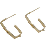14k Color-Preserving Hollow LOVE U-Shaped Earrings DIY Jewelry Accessories