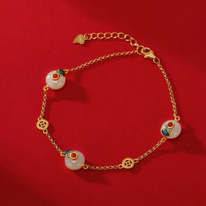 14k Charm Bracelets & Bangles for Women Girls Birthday Wedding Party