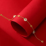 14k Charm Bracelets & Bangle For Women Girls Birthday Wedding Party