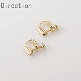 14k Coin Clip Earrings DIY Accessories - Painless Conversion