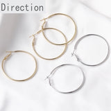 14k Gold-Clad Circle Earrings DIY Accessory 1pair
