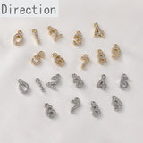 14k Gold-Clad Numbers 0-9 & Copper Zircon Pendant DIY Accessory