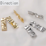 14k Gold-Clad Texture Concave-Convex Pendant DIY Accessories