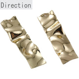 14k Gold-Clad Texture Concave-Convex Pendant DIY Accessories