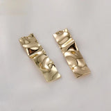 14k Gold-Clad Texture Concave-Convex Pendant DIY Accessories