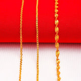 14k Chain Necklace For Woman - Water Wave O Choker Chain