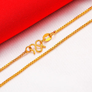 14k Chain Necklace For Woman - Water Wave O Choker Chain